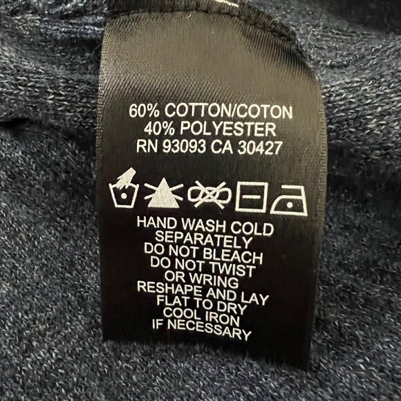 Nic Zoe Womens Long Sleeve Mock Neck Sweater Dress Colorblock Blue Gray size L - Picture 11 of 13